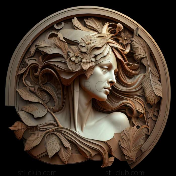 3D model style mucha (STL)